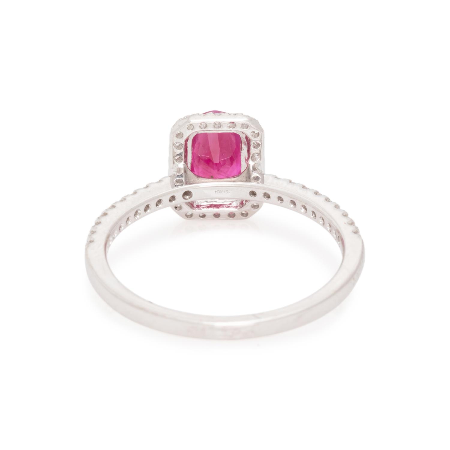 BURMESE RUBY AND DIAMOND RING