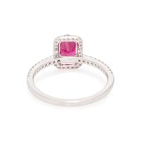 BURMESE RUBY AND DIAMOND RING