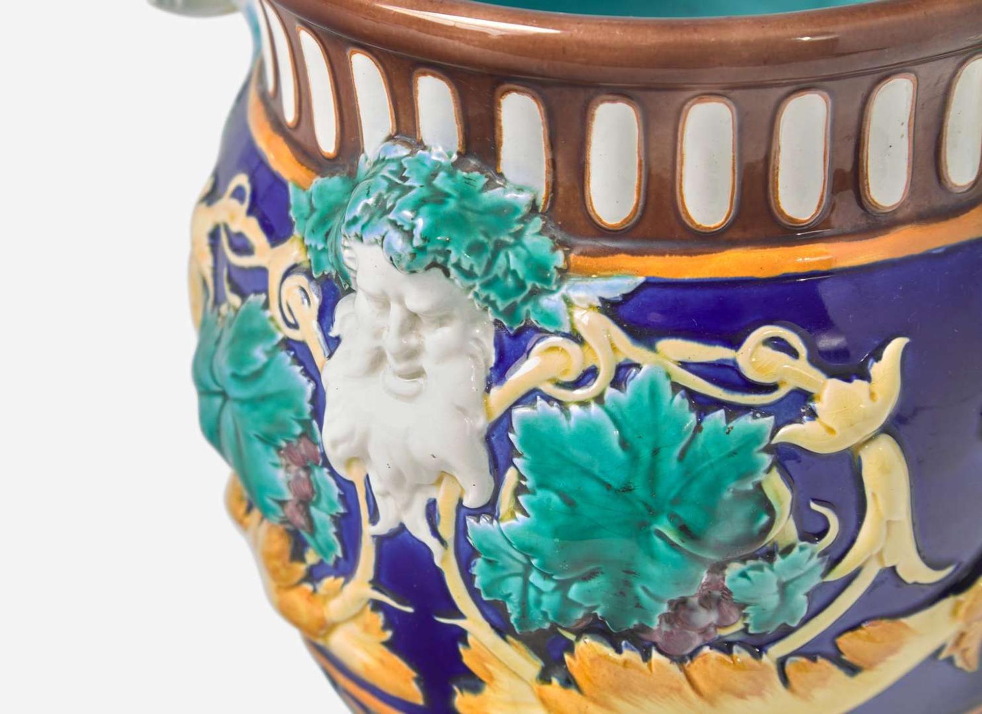 A Wedgwood Majolica Jardiniere, UK, 1872