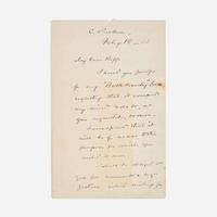 [African-Americana] Olmsted, Frederick Law Autograph Letter, signed