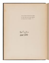 [Photography]. Steichen, Edward (1879-1973). -- Sandburg, Carl (1878-1967). Steichen The Photographer . New York: Harcourt, Brace and Company, 1929.