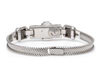 JAEGER-LeCOULTRE, PLATINUM AND DIAMOND SURPRISE WRISTWATCH