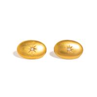 YELLOW GOLD AND DIAMOND CUFFLINKS