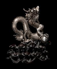 A Chinese Silver Dragon