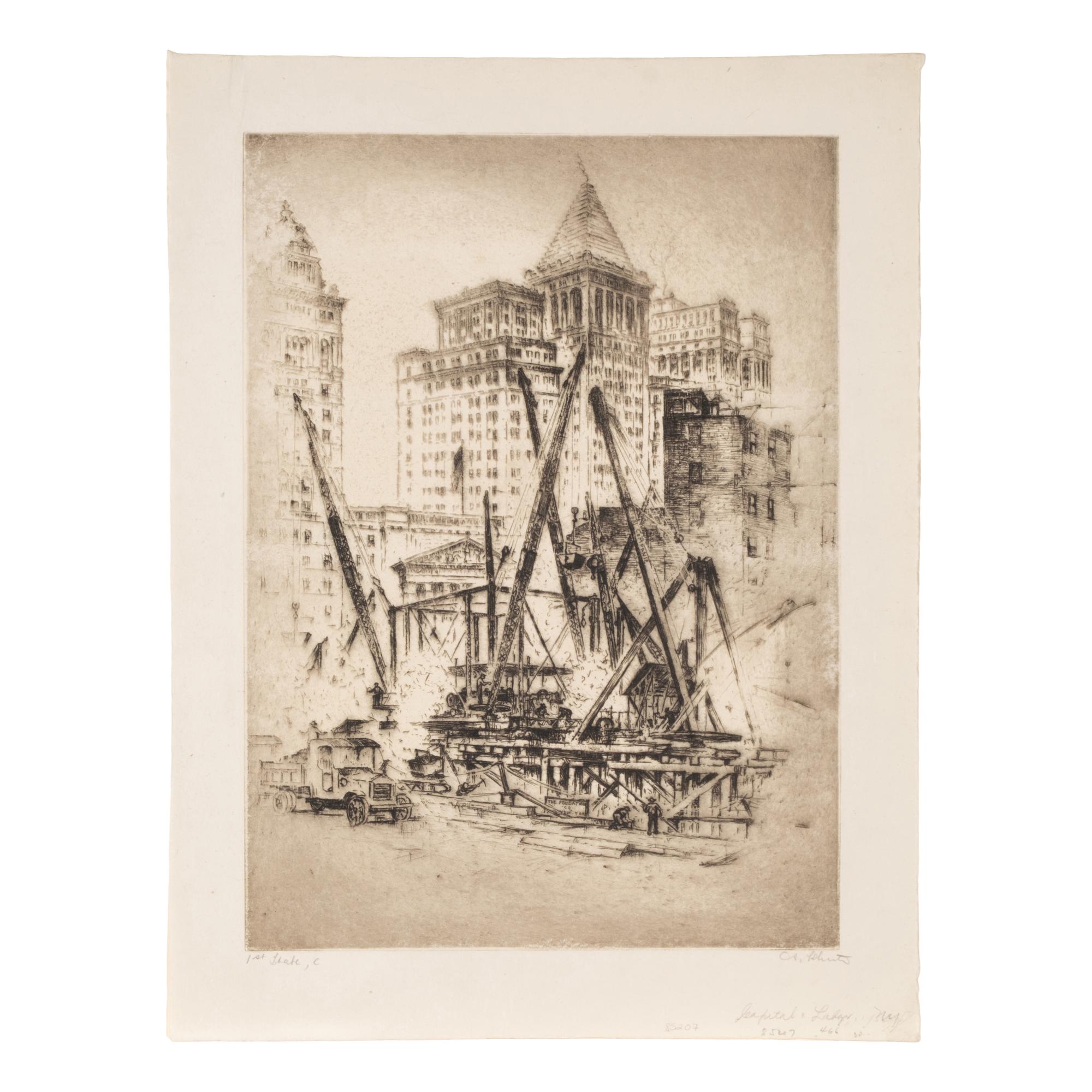 Six Cityscape Etchings