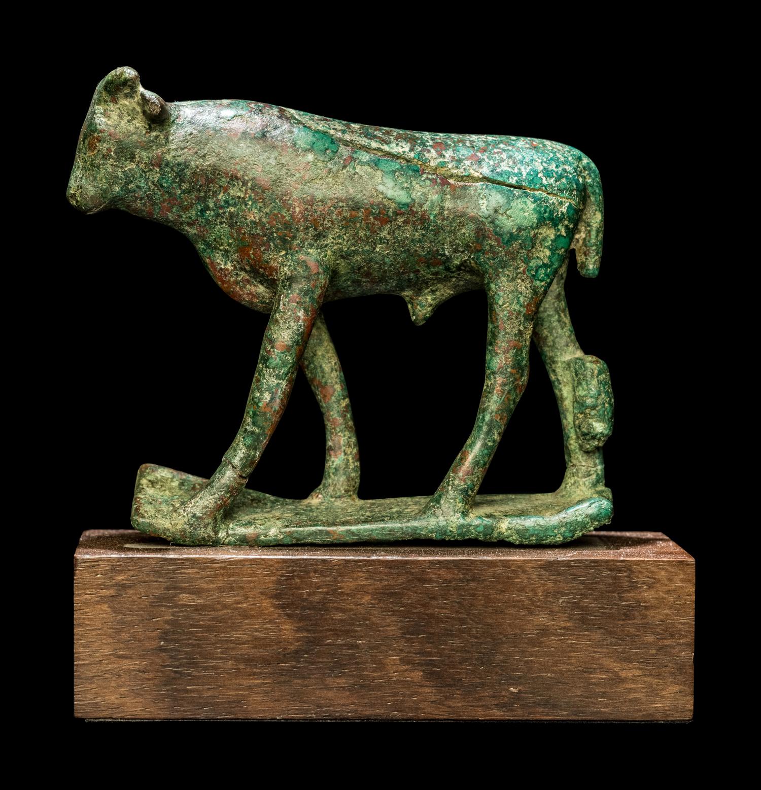 An Egyptian Bronze Apis Bull