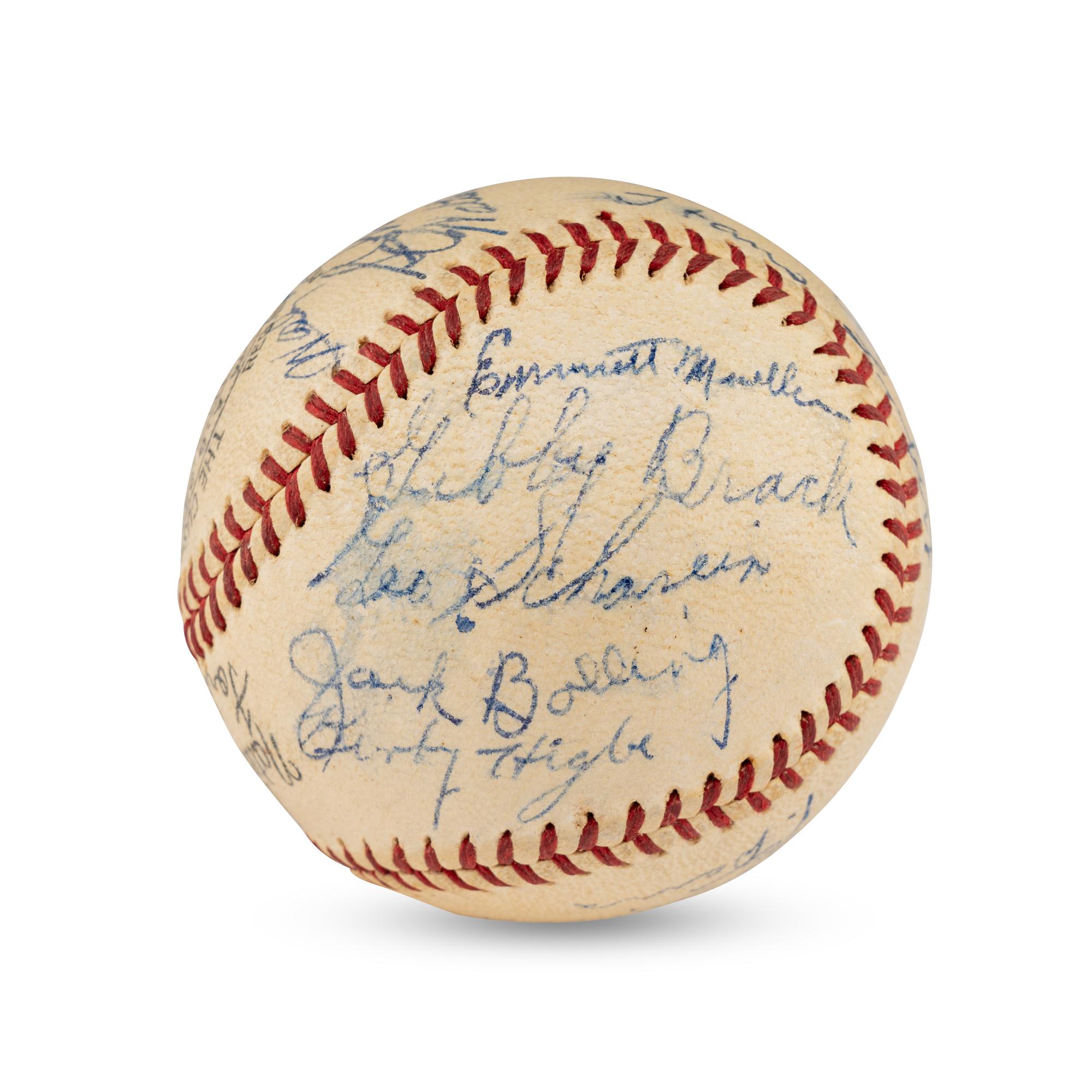 A 1939 Philadelphia Phillies Team Signed Autograph Baseball (Beckett Authentication Services)