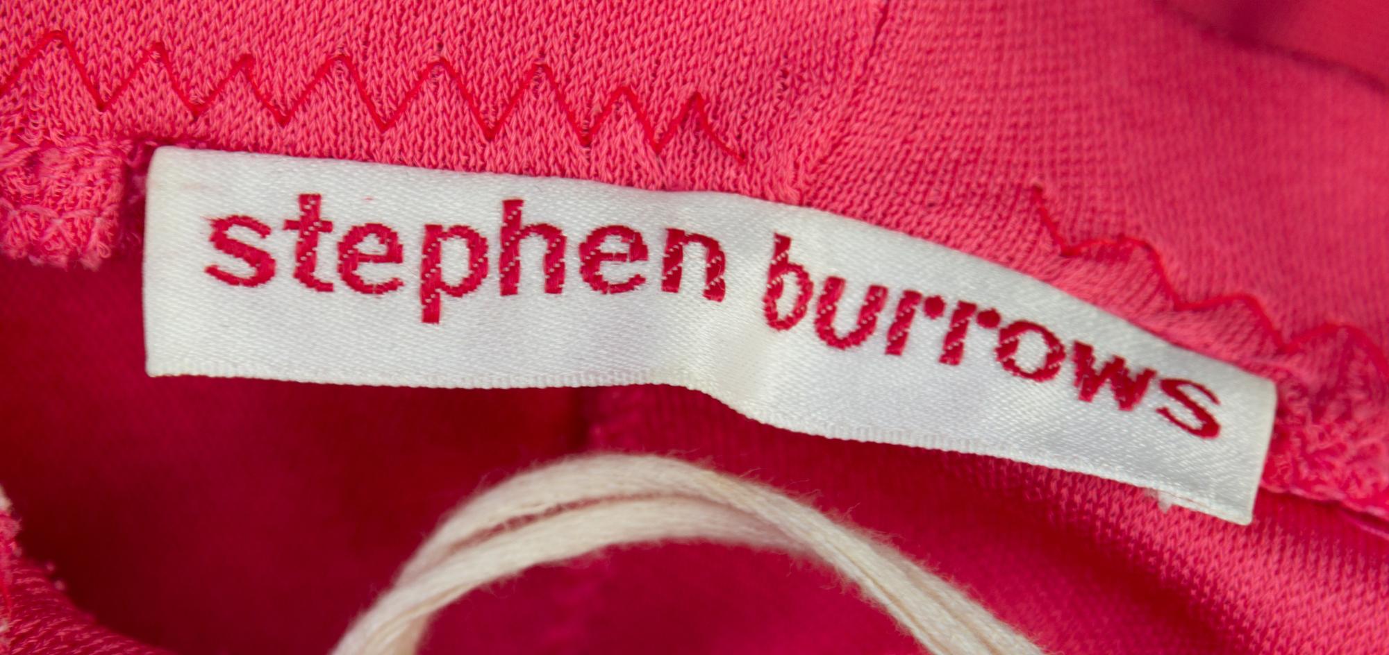 A Stephen Burrows Hot Pink Halter Jumpsuit,
