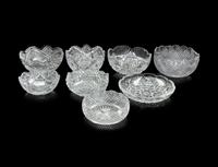 A Collection of Cut Glass Bowls