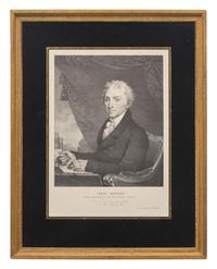 Three Engraved Portraits of Marquis de Lafayette, James Madison, and James Monroe