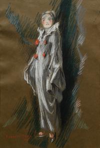 Portrait of Mrs. Shinn Dressed as a Clown