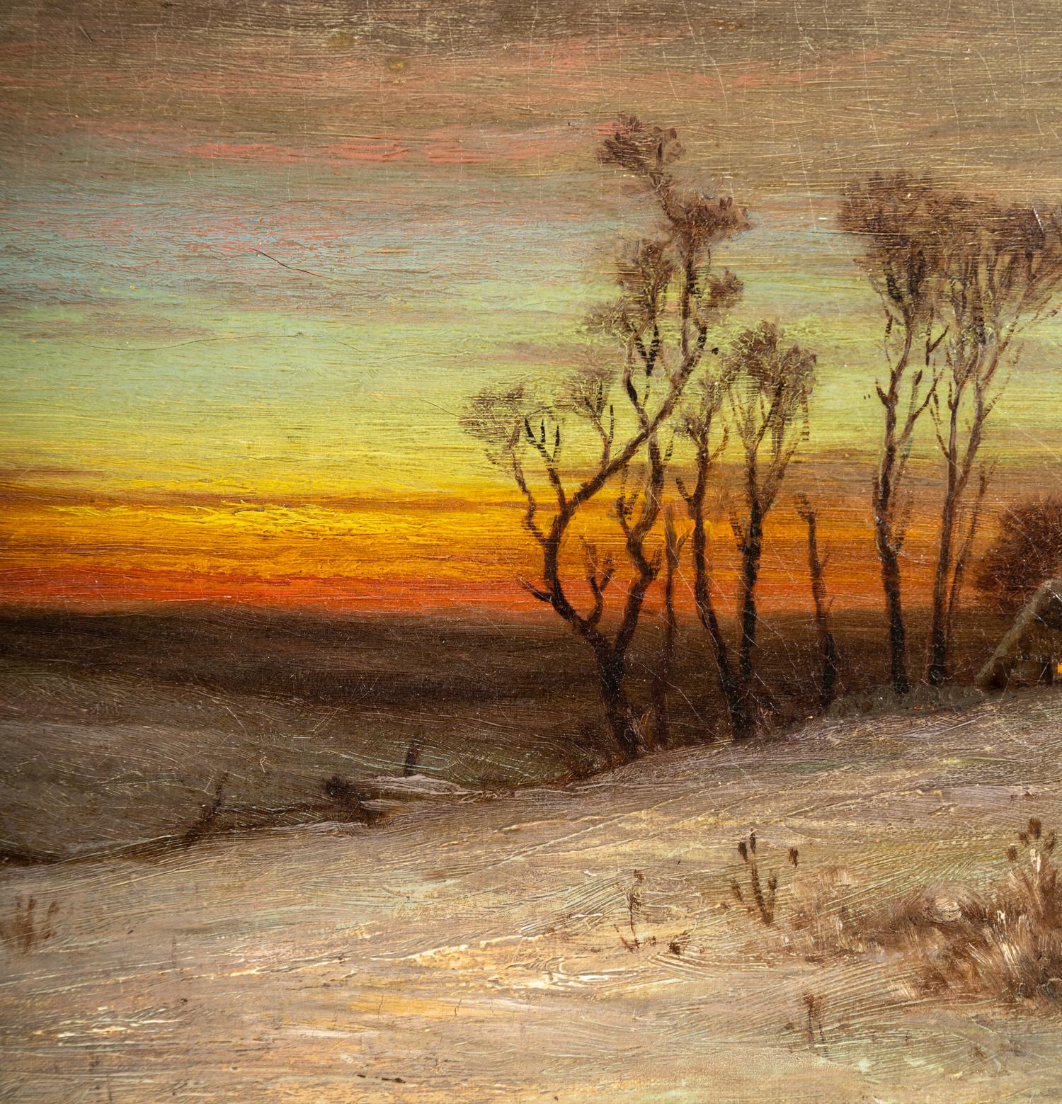 A Winter Evening, Vermont , 1883