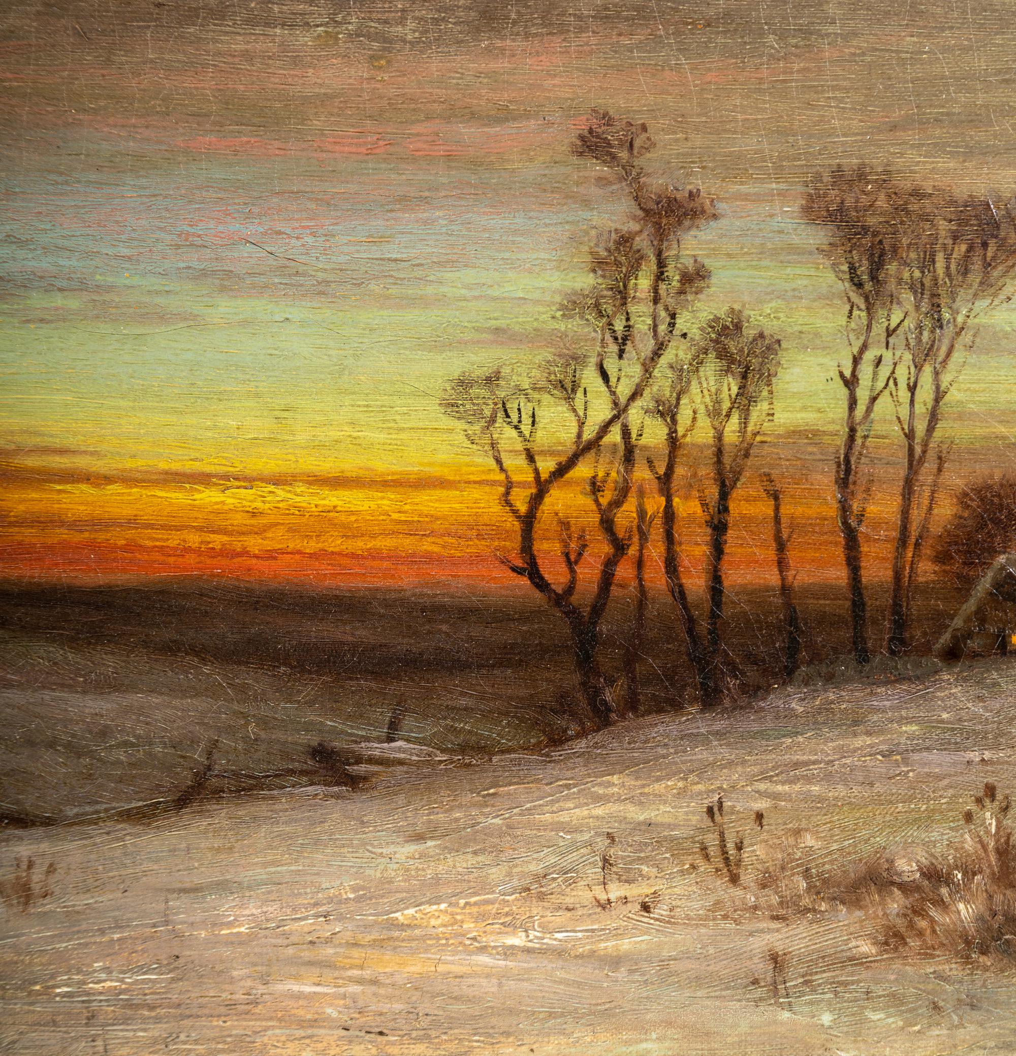 A Winter Evening, Vermont , 1883