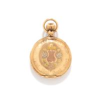 TRICOLOR GOLD, WATCH CASE AND CHAIN