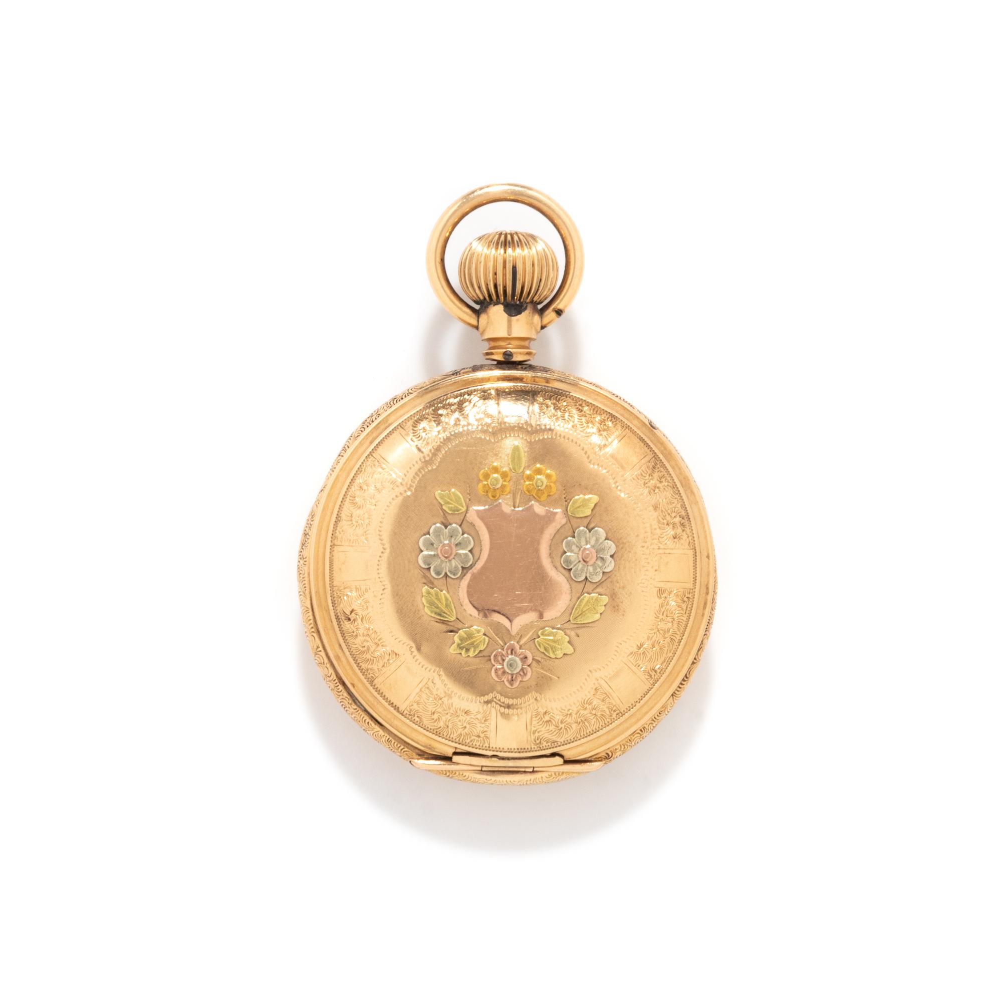 TRICOLOR GOLD, WATCH CASE AND CHAIN