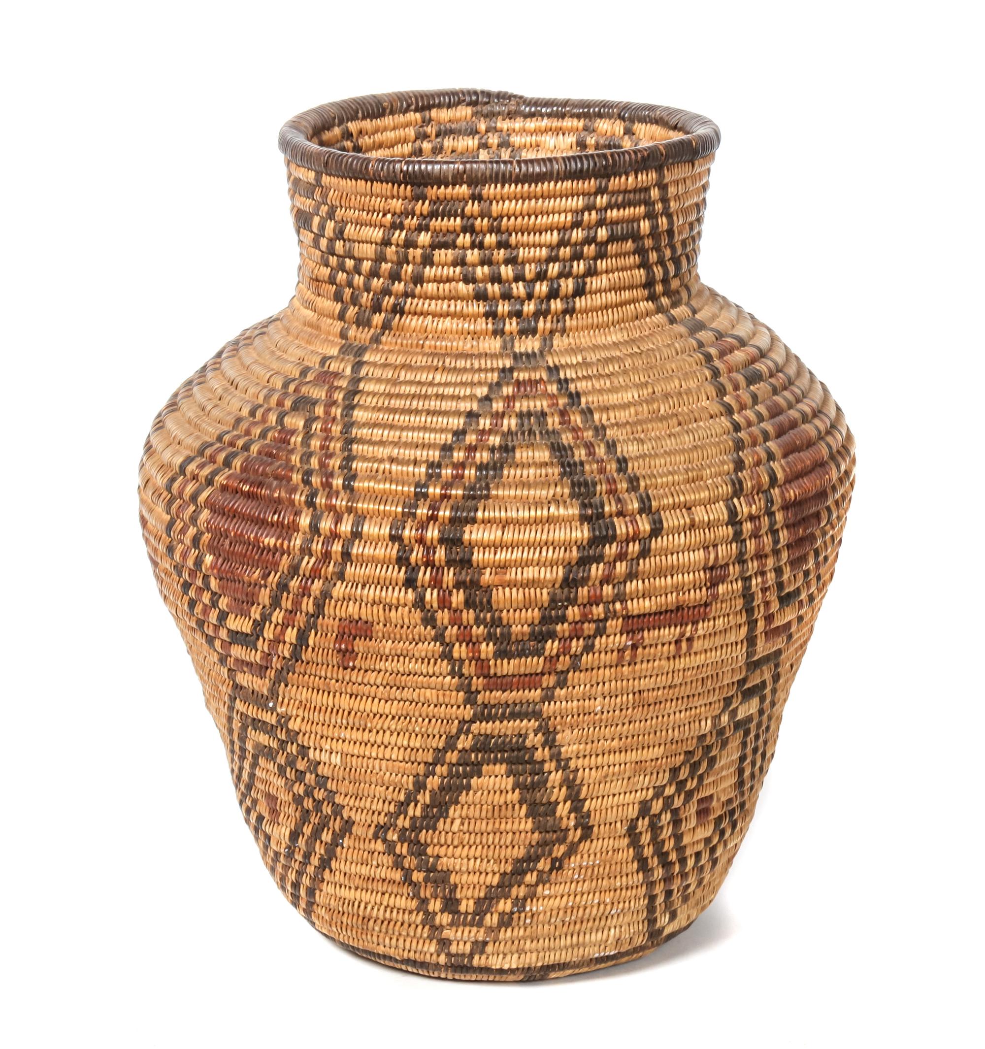 Western Apache Pictorial Olla Basket Height 8 x width 11 inches