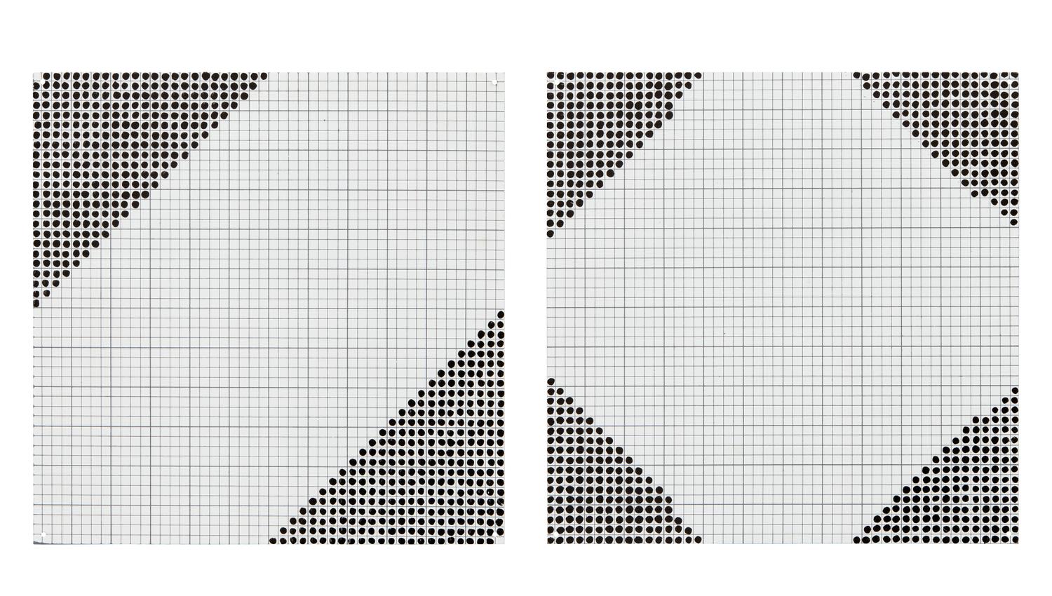 Black 6'' Squares Series #6 , 1972