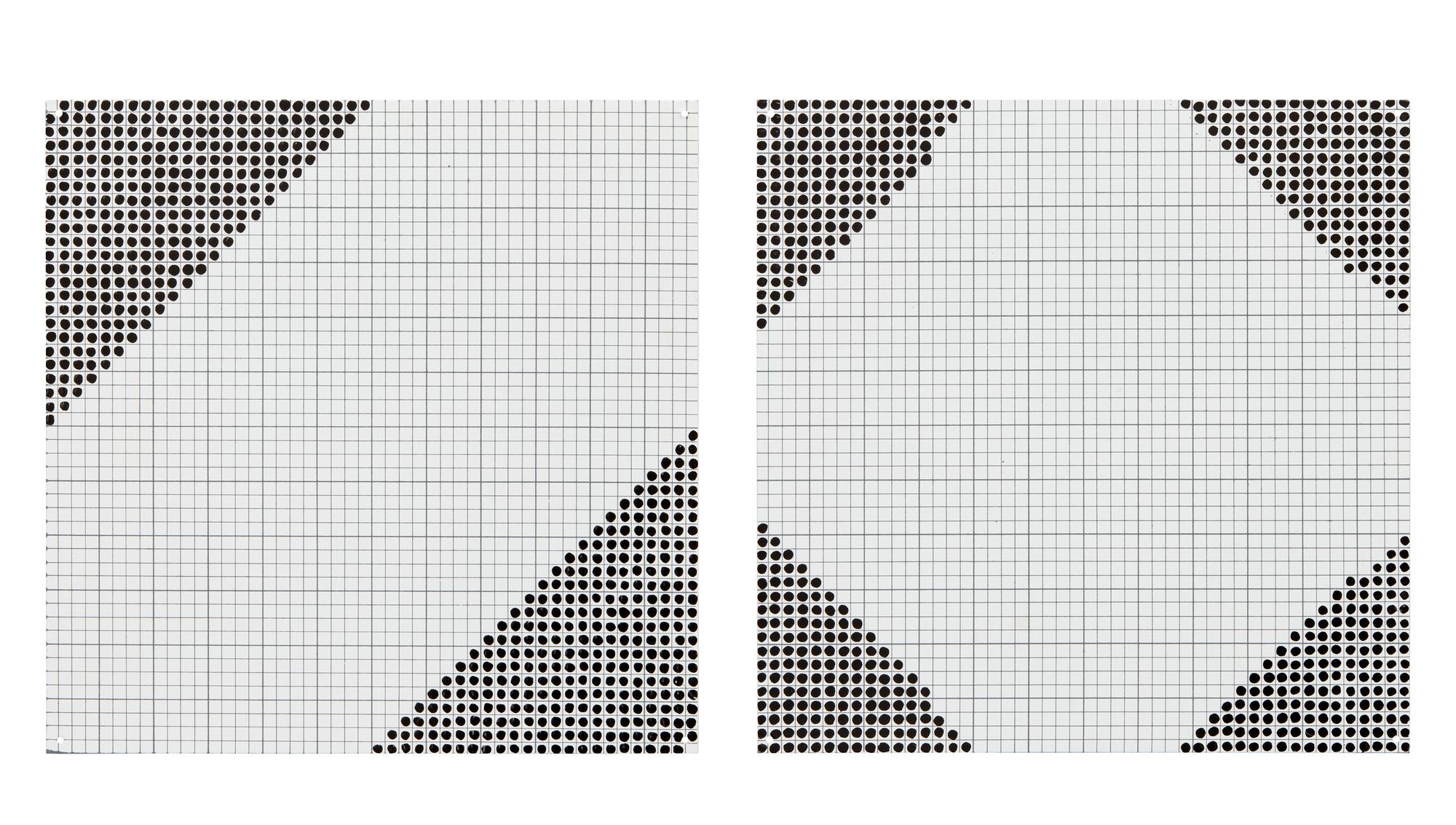 Black 6'' Squares Series #6 , 1972