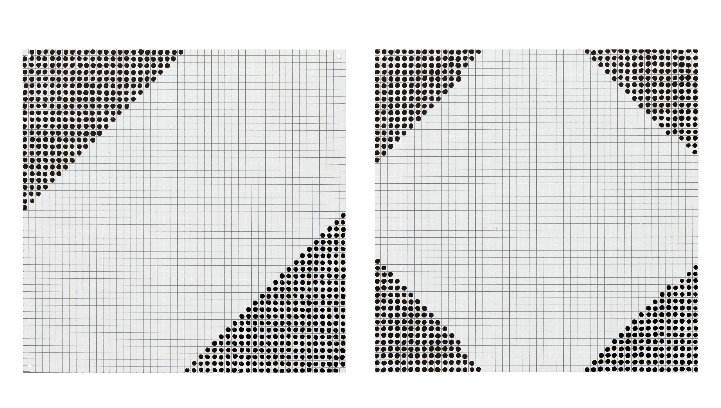 Black 6'' Squares Series #6 , 1972