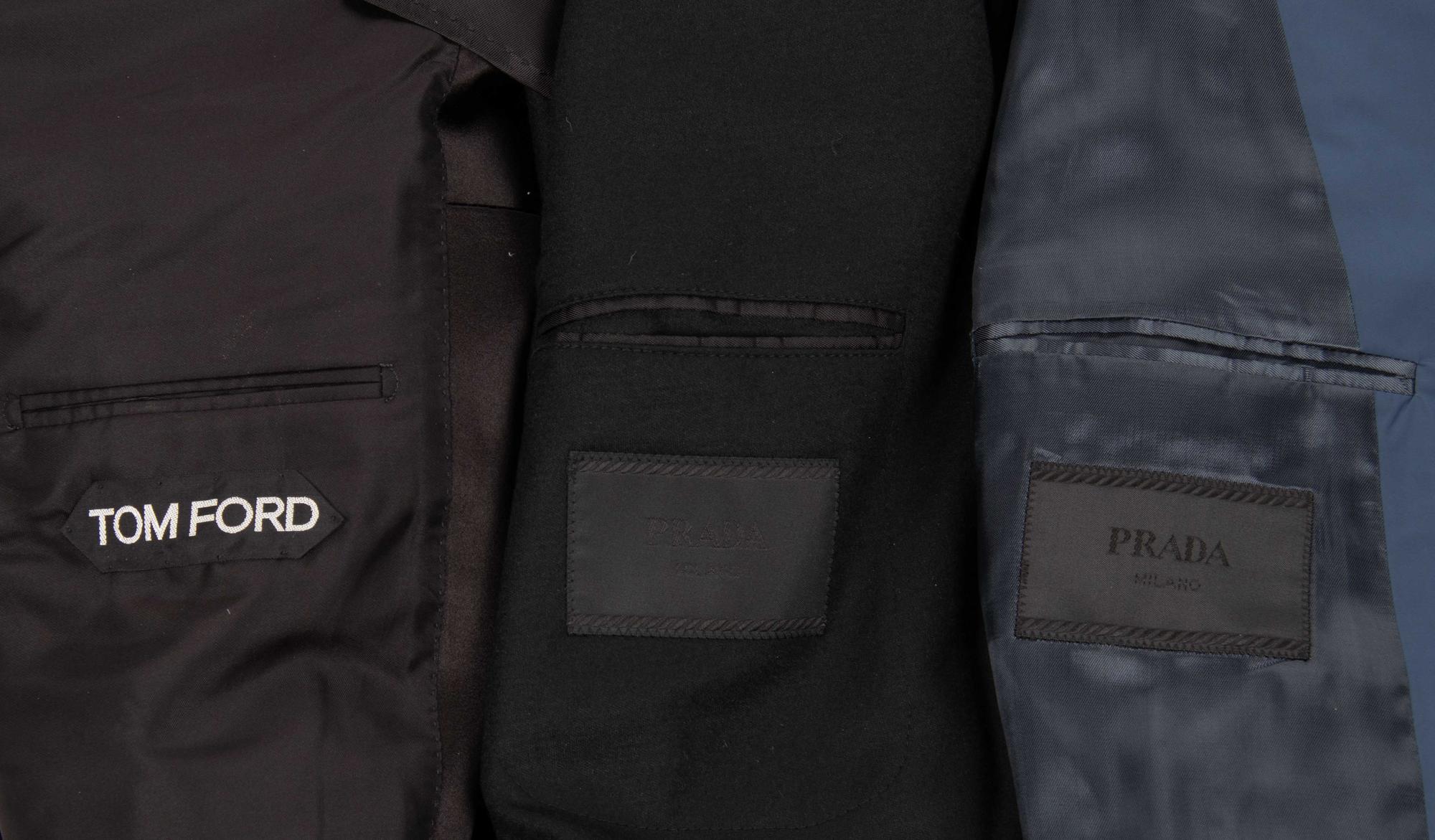 Three Men's Jackets; Two Prada, One Tom Ford, — BNY 47, 63, 92