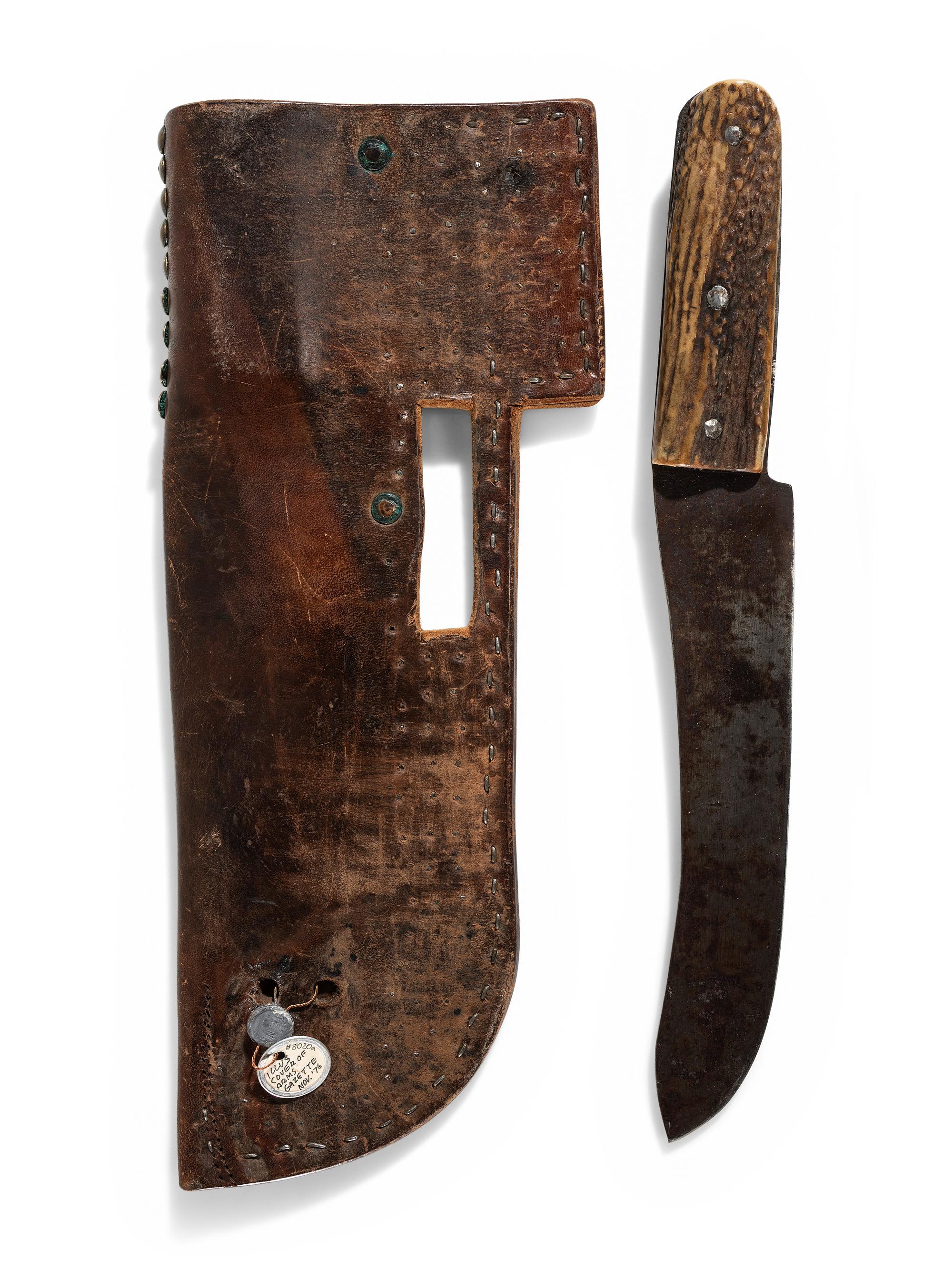 Blackfeet Tacked Knife Sheath, with Knife