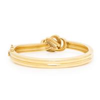 Roseark, Yellow Gold and Diamond Bangle Bracelet