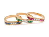 MULTIGEM AND DIAMOND RING SET