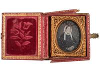 [EARLY PHOTOGRAPHY]. Group of cases, frames, and images.