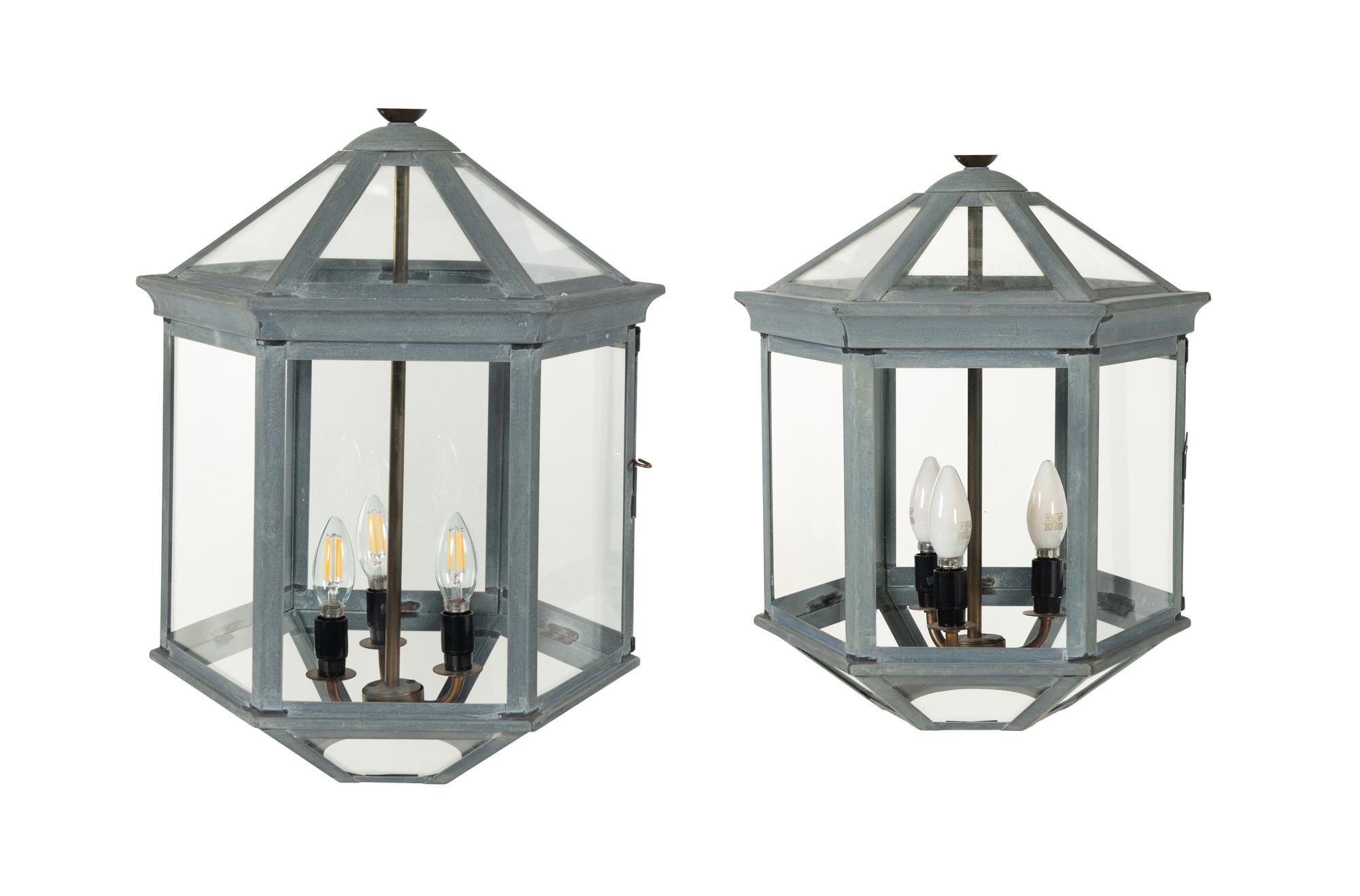 A Pair of Contemporary Hall Lanterns