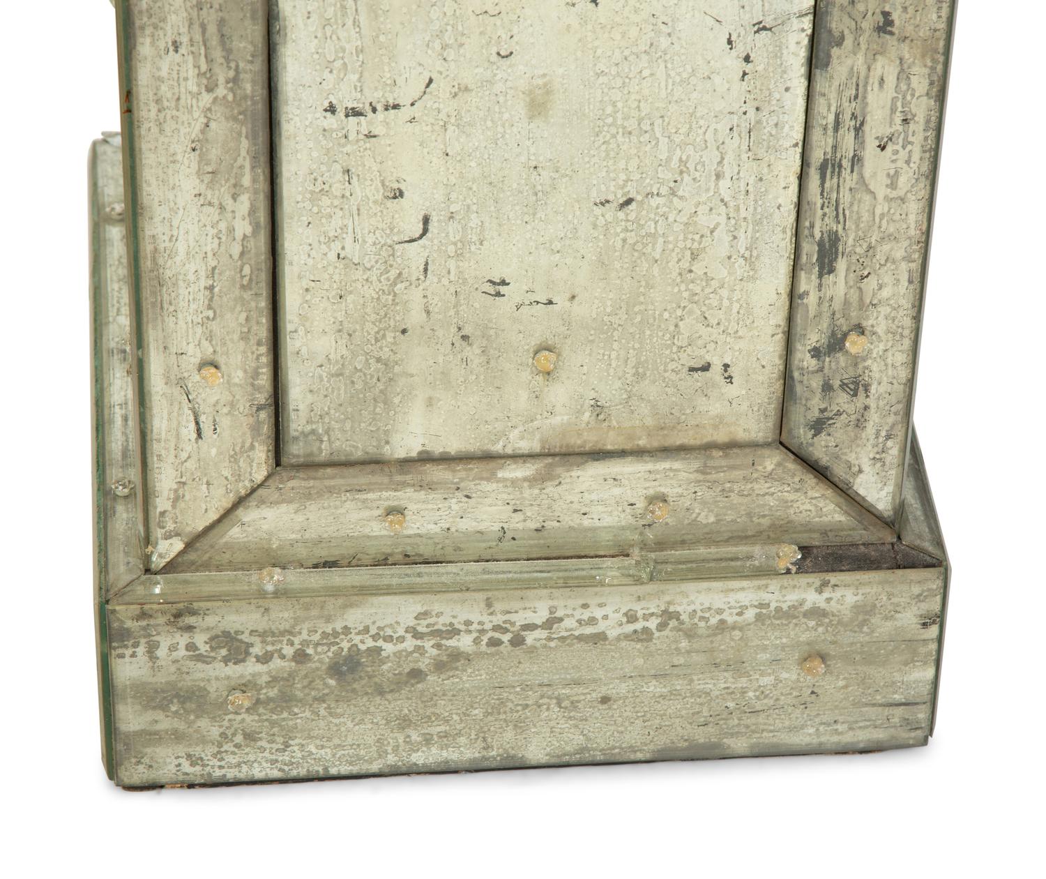 A Pair of Venetian Style Mirrored Pedestals — 20TH CENTURY