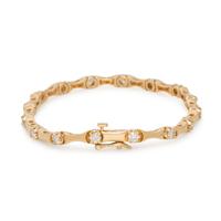YELLOW GOLD AND DIAMOND BRACELET