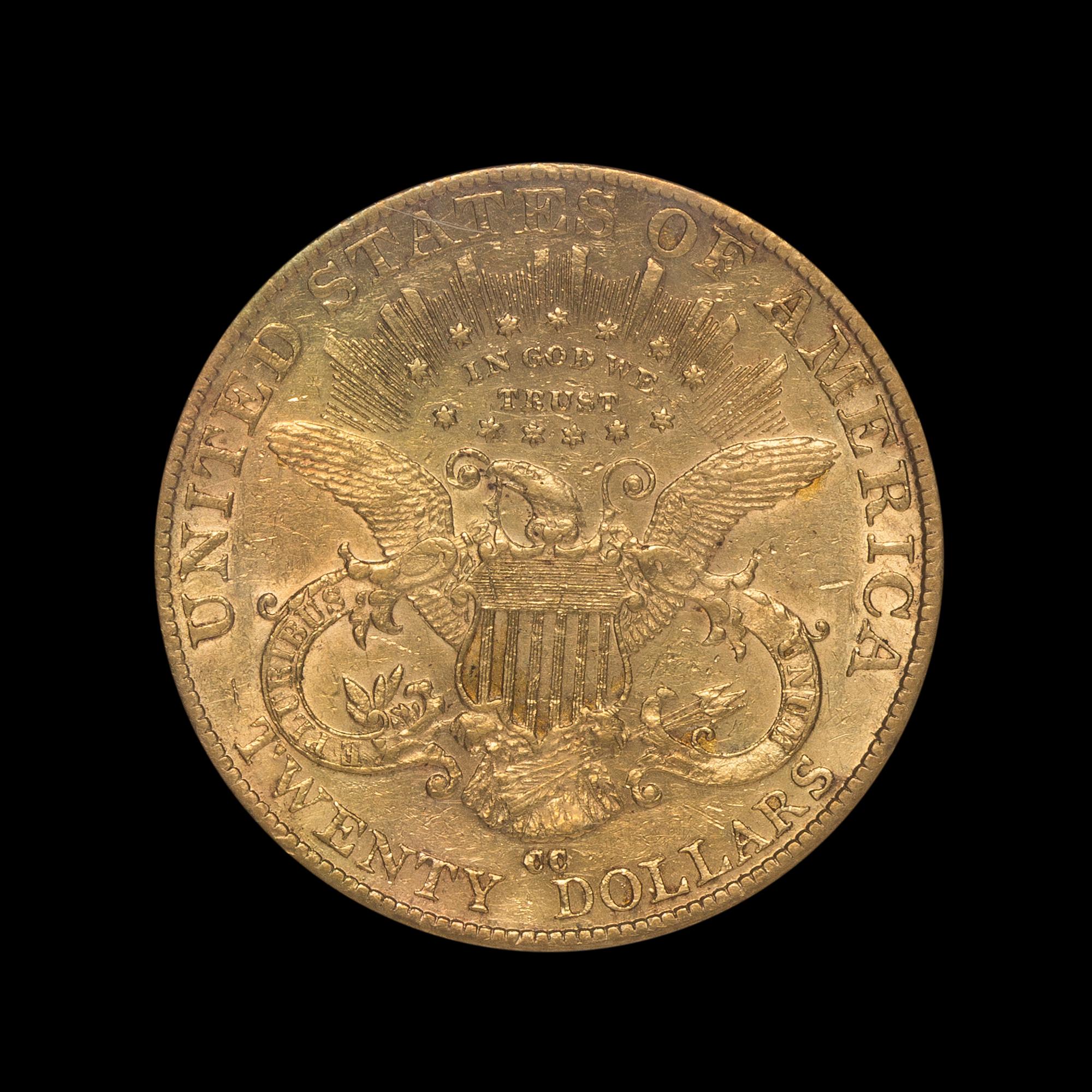 A United States 1891-CC Liberty Head $20 Gold Coin
