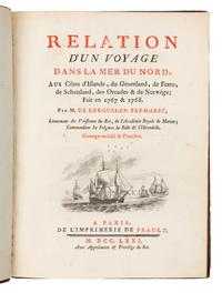 KERGUELEN-TRÉMARAC, Yves Joseph de (1734?-1797). Relation d'un Voyage dans la Mer du Nord. Paris, 1771. FIRST EDITION.