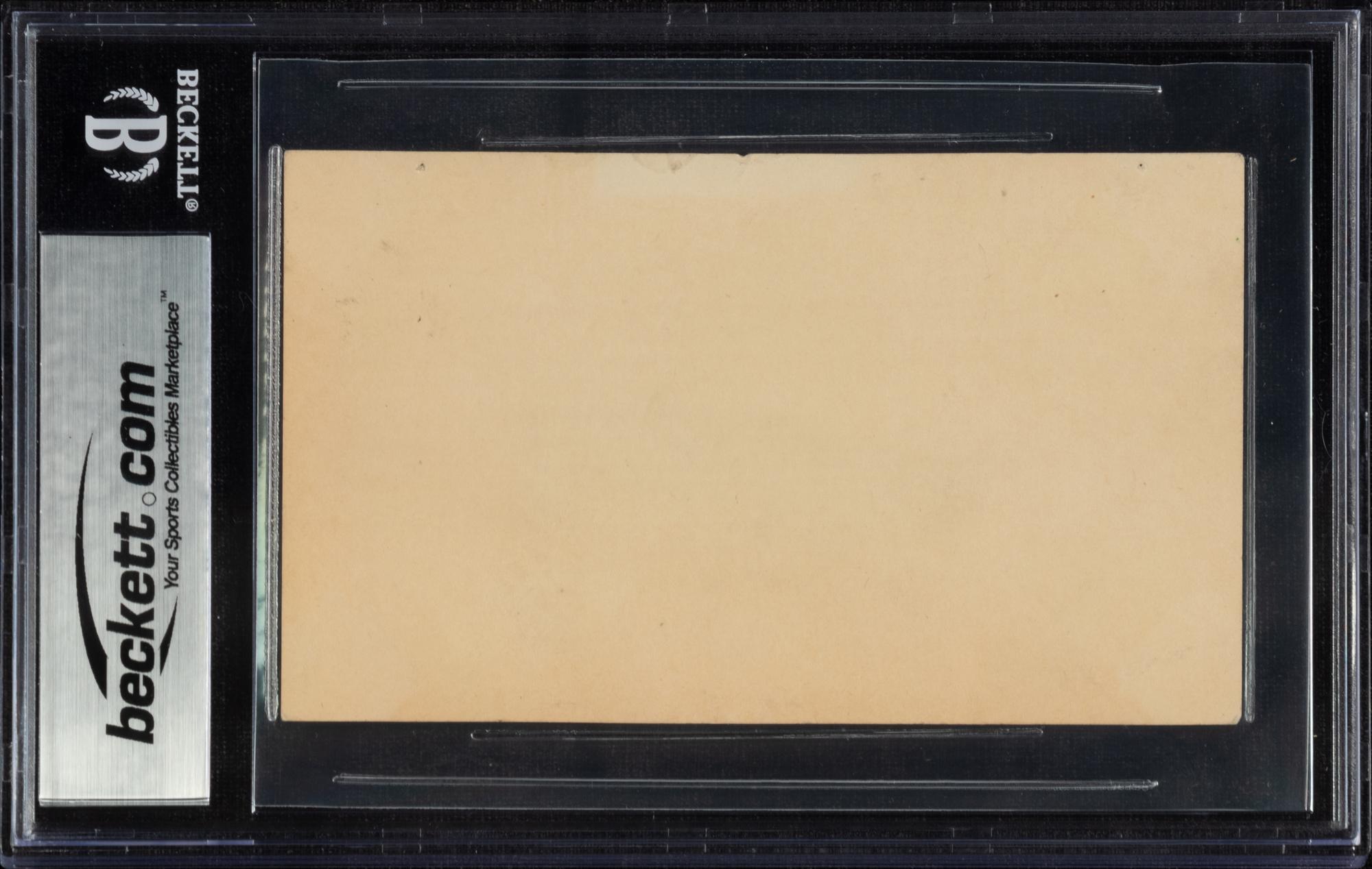 A Honus Wagner Signed Autograph Index Card (Beckett Authentication Services)