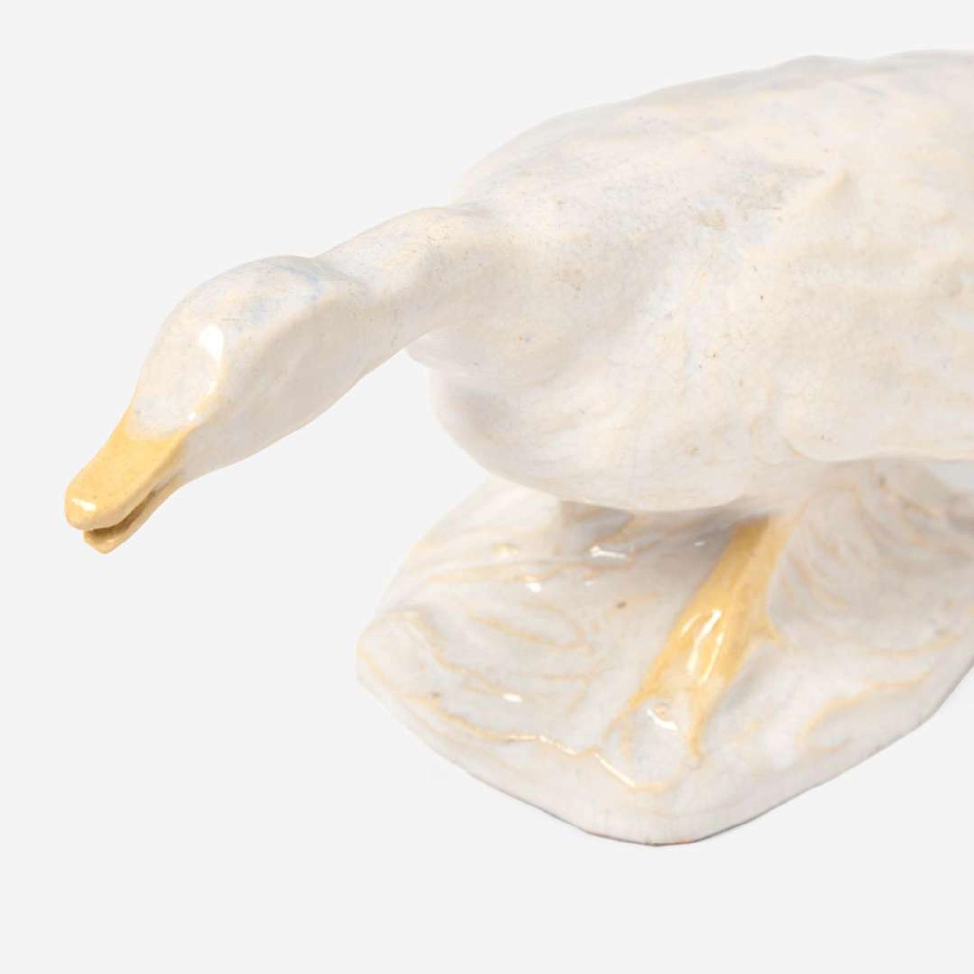 Sadie Irvine (American, 1887-1970) Figure of a Swan for Newcomb College Pottery, New Orleans, Louisiana, USA, circa 1920