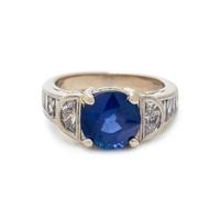 SAPPHIRE AND DIAMOND RING