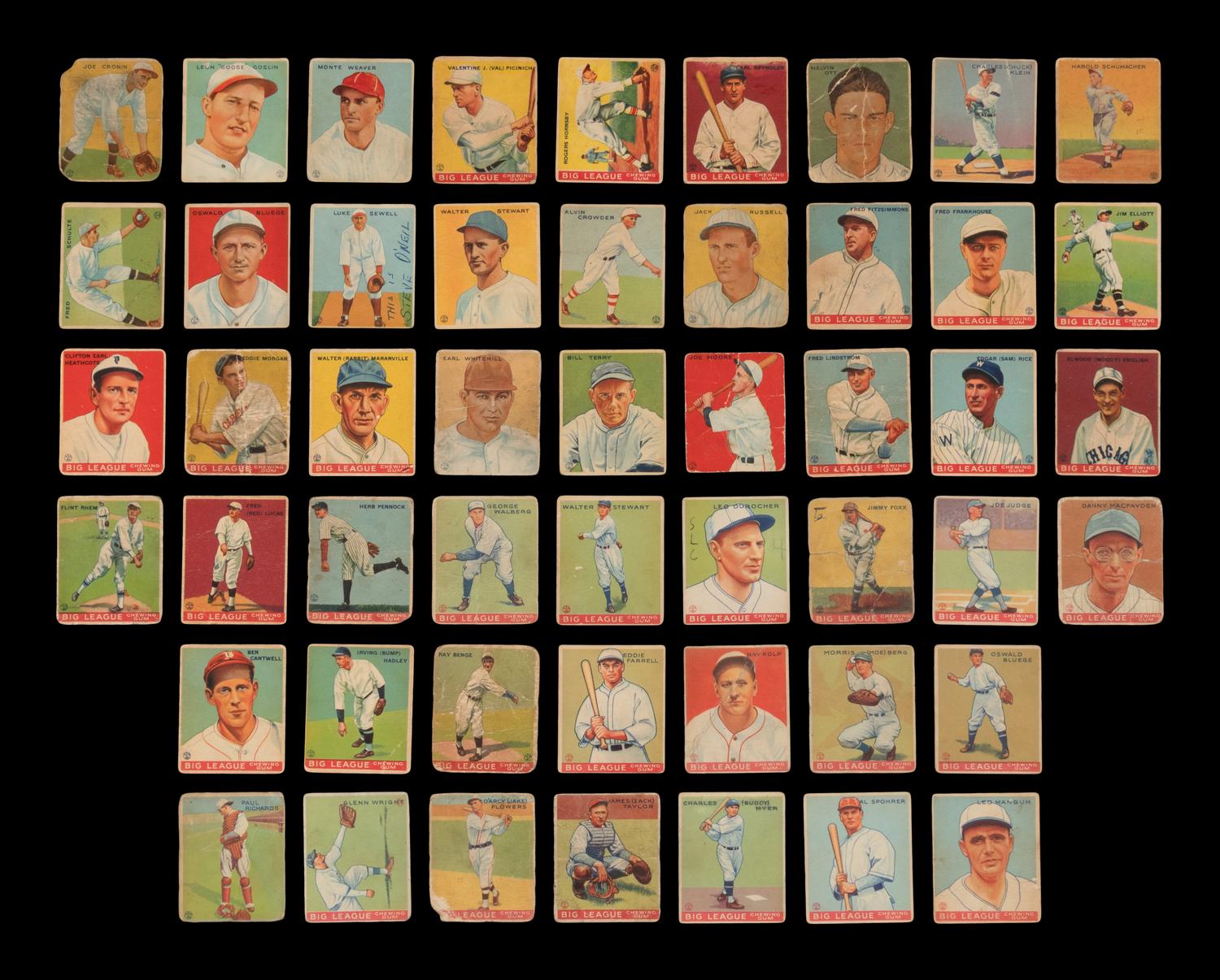 A Near Set of 1933 Goudey Baseball Cards (229/240)