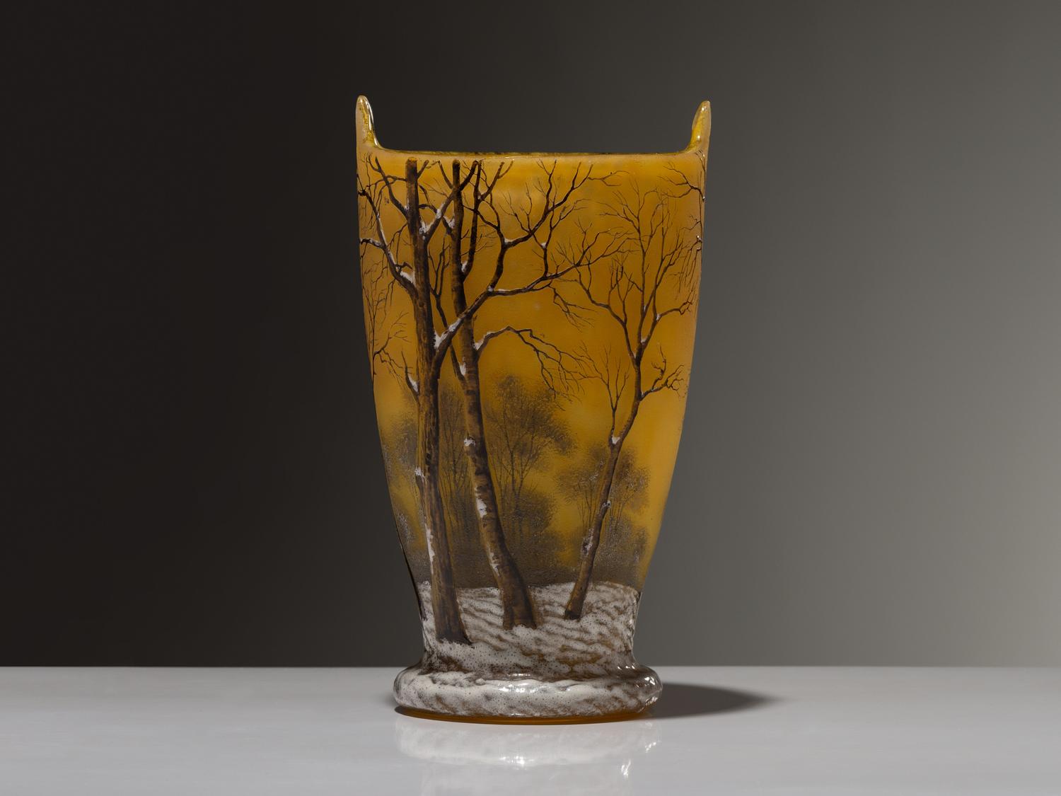 Winter Scene Vase