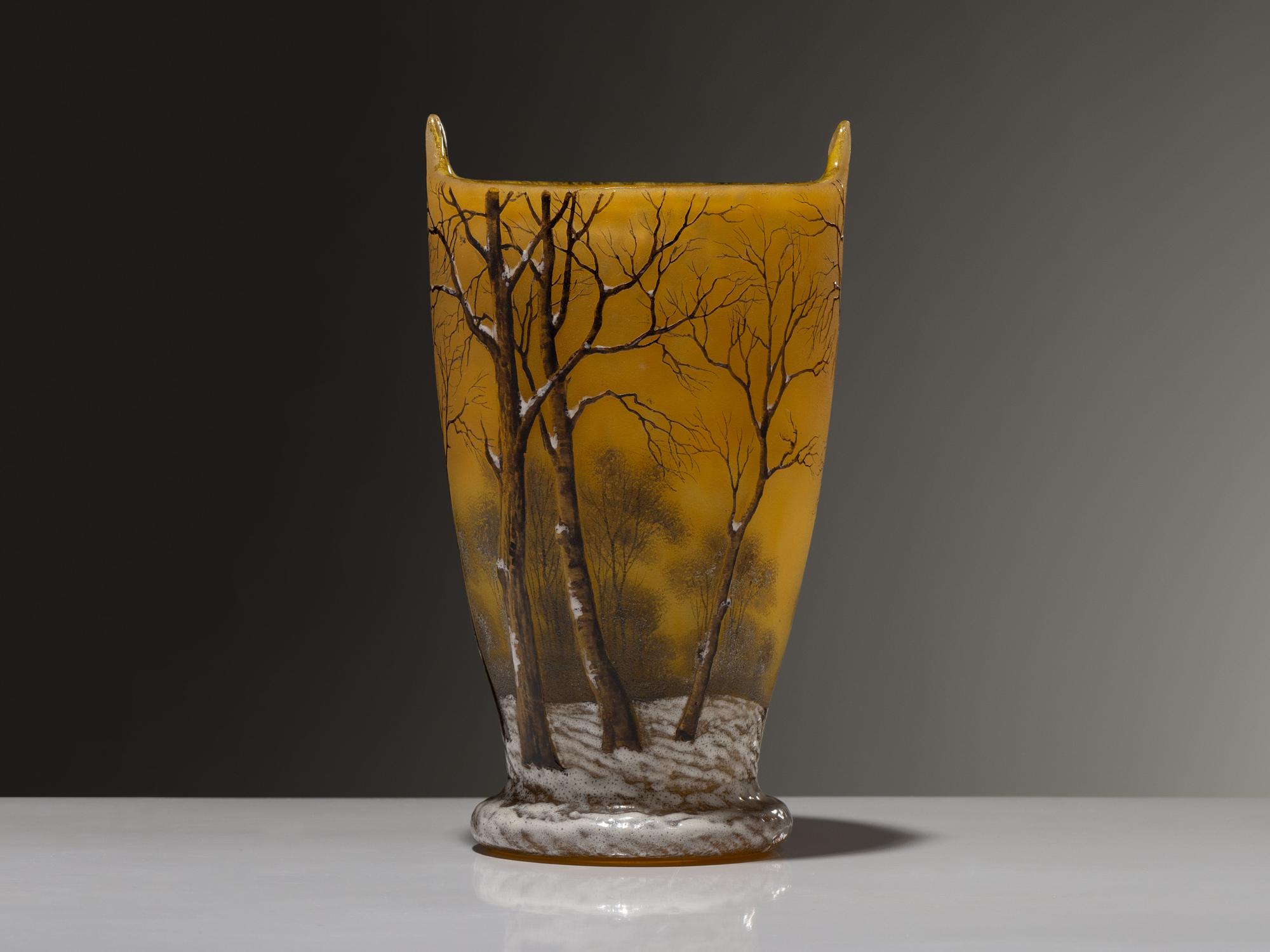 Winter Scene Vase