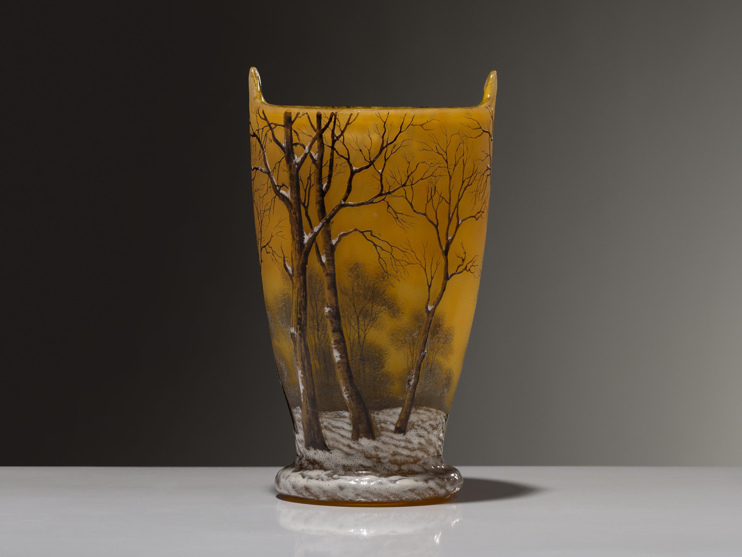 Winter Scene Vase