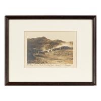 [Western Americana]. A group of 6 photographs of ranch scenes, cowboys and Native Americans, incl. images by Kirkland.