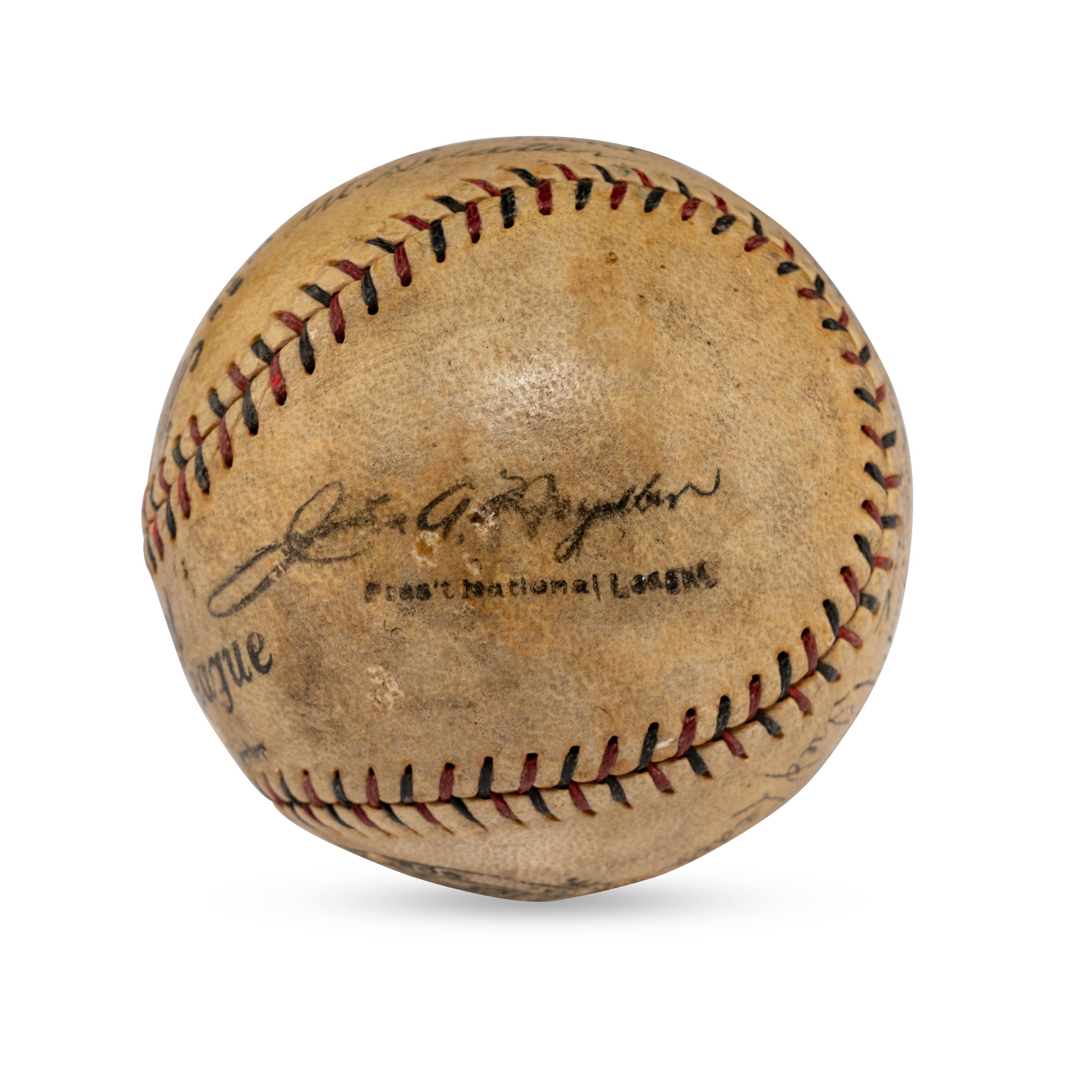 A 1927 Philadelphia Phillies Team Signed Autograph Baseball (Beckett Authentication Services)