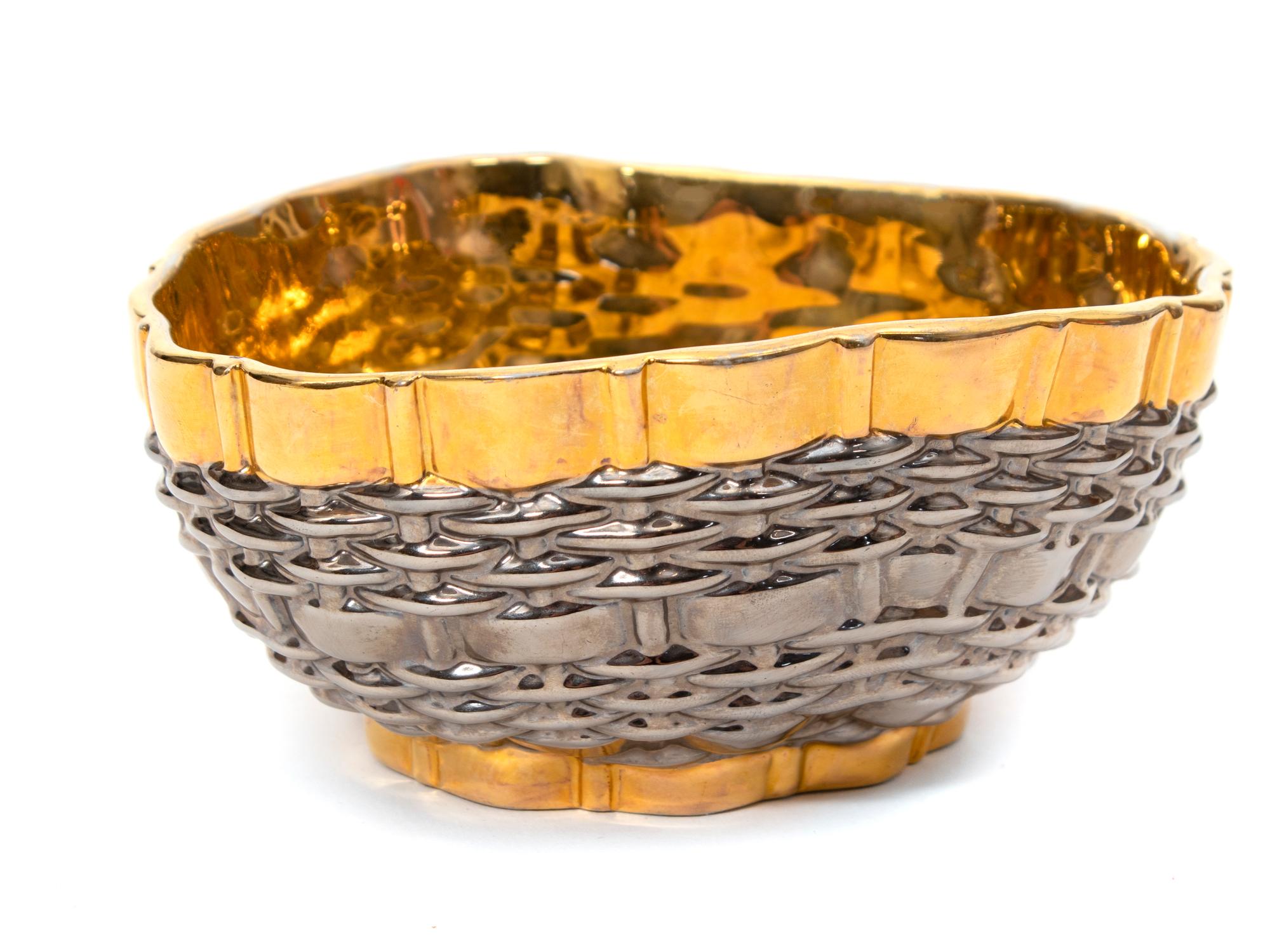An Italian Porcelain Basket — 20TH CENTURY