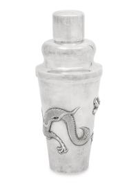 A Chinese Silver 'Dragon' Cocktail Service