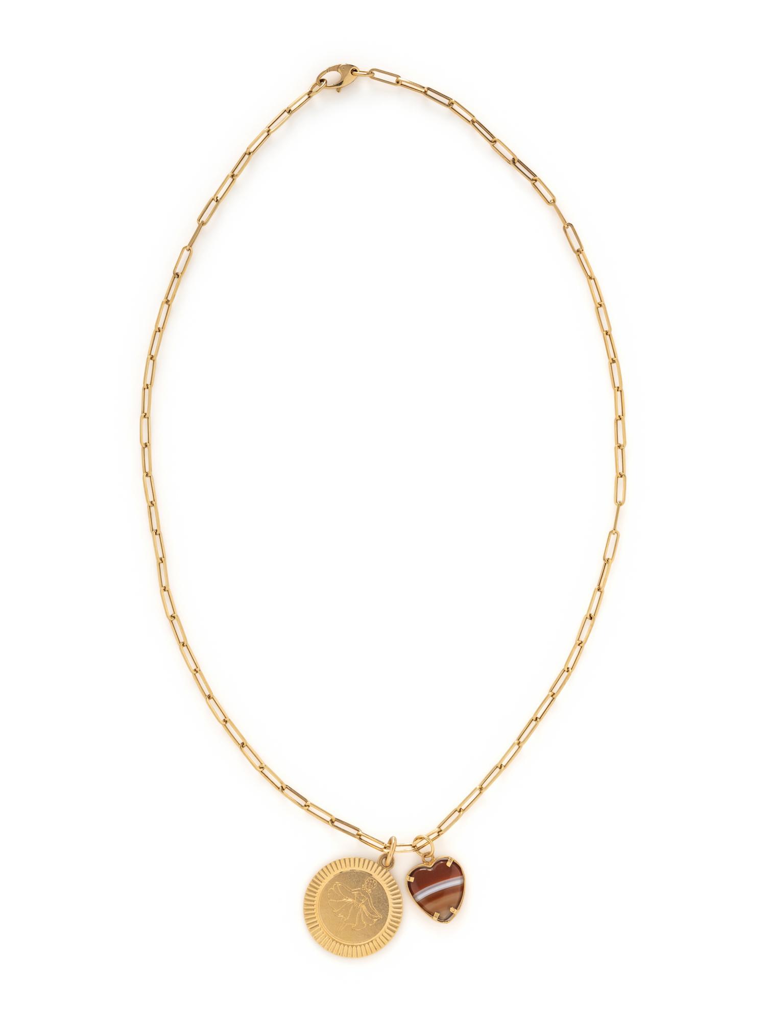 YELLOW GOLD NECKLACE AND CHARMS