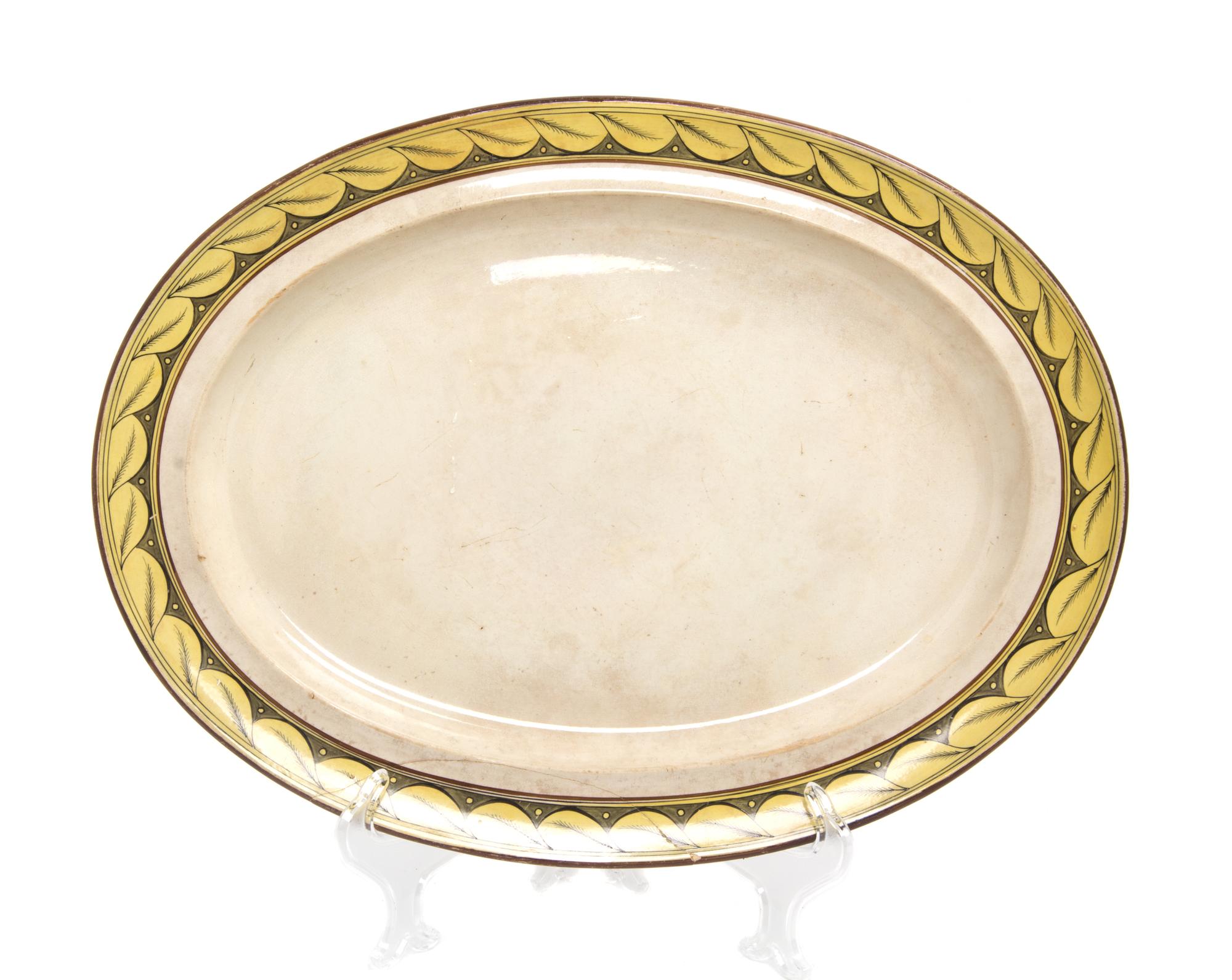 Two Continental Ceramic Platters Length of larger 22 inches.
