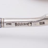 Three Russian Niello Silver Spoons