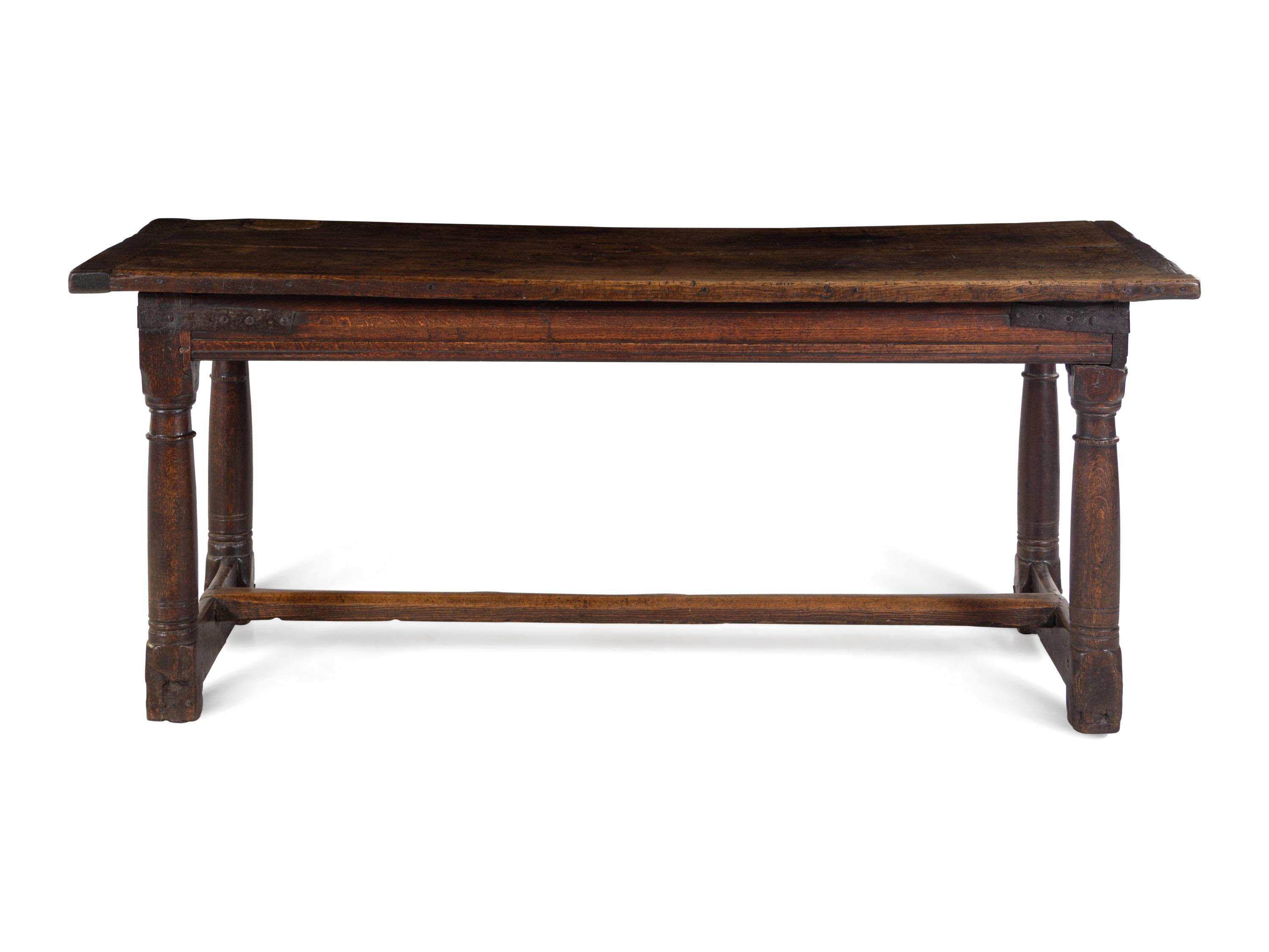 A Jacobean Oak Refectory Table — 18th Century and Later