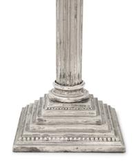 Four American Silver-Plate Candlesticks