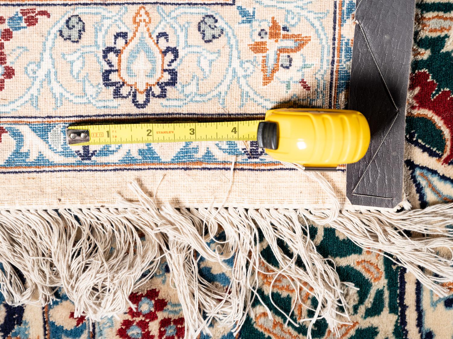 A Habibian Nain Silk and Wool Blend Rug